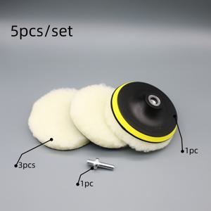 TEMU 초강력 폴리싱 & 왁싱 스펀지 5개 세트 - 자동차, 보트, 유리, 바닥 표면용 스트리크 프리 광택 - 내구성 있는 원단으로 보호, 스크래치 제거 및 장기 광택 - DIY 디테일링 도구