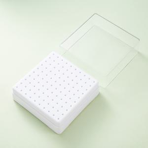 TEMU 100구 나사 드릴 비트 정리 상자, 대용량 사각형 보관함, 네일 아트 도구 홀더, 액세서리 디스플레이 랙, 무향, 도구 및 부품 정리함