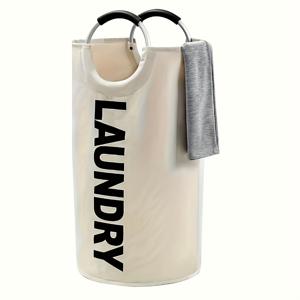 TEMU 패딩 핸들이 있는 초대형 접이식 세탁 바구니 - 접이식 직물 바구니, 90L/115L/42L, 