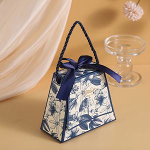 TEMU 리본 손잡이가 있는 20개의 우아한 꽃무늬 웨딩 선물 상자 - 사탕, 초콜릿 & 쿠키에 완벽 - 결혼식, 생일 및 파티에 이상적