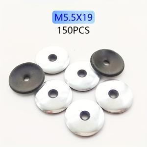 TEMU /150개의 방수 및 누수 방지 아연 도금 복합 와셔, 다양한 크기의 튼튼한 밀봉 고무 개스킷, 개조된 트러스 헤드 셀프 태핑 시트 메탈 나사 및 그로밋이 포함되어 있습니다.