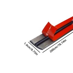 TEMU 2m T-타입 자동차 웨더스트립 씰 스트립 - 자동차 선루프, 전면 및 후면 윈드실드, 소음 감소, 방진, 다양한 차량 모델과 호환되는 방수 고무 실란트