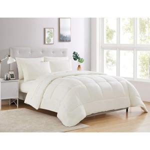 TEMU 1개의 현대식 양면 4계절 퀼트, 100% 폴리에스테르, 중간 무게, 기계 세척 가능, 침실 장식용 짠 단색 이불