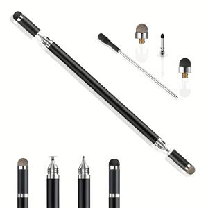TEMU 터치 스크린용 1pc 4-in-1 디스크 펜, 고정밀도 및 감도, 아이폰, 아이패드, 태블릿, 노트북용 capacitve - 전자 부품/마더보드 없음, 아이패드용 펜