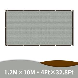 TEMU 1개 VANDHAM 야외 사생활 보호 스크린 울타리 - 6'x50' 회색 방풍 메시 (지퍼 타이 포함), 150GSM 내구성 PE 소재, 뒷마당 체인 링크 울타리용 81- 차광율, 발코니 & 파티오 사생활 보호 스크린, 야외 사생활 보호 스크린, 파티오 개선