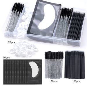 TEMU 180pcs 눈썹 연장 키트, 전문 눈썹 애플리케이션 도구, 브러시, 그라프팅 눈썹, 눈 패드, 마スカ라 원드, 글루 링, 알코올 및 폼알데하이드 프리, 수동 작동, 배터리 필요 없음, 메이크업 뷰티 세트용