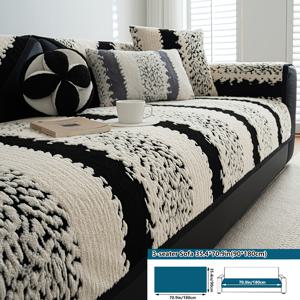 TEMU 1개의 아늑한 스타일 소파 커버 - 두껍고 부드러운 플러시 미끄럼 방지 기계 세척 가능 애완 동물 친화적인 보호 장치 암체어, 러브시트, 3인용 소파, 4인용 소파 및 섹셔널 소파 - 가정, 사무실 및 거실 장식을 위한 폴리에스터 슈 벨벳 가구 패드|소파패드