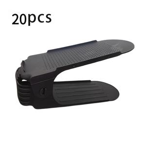 TEMU 12/20개 조절 가능한 신발 선반 - 입구, 복도, 거실용으로 내구성이 뛰어난 PP 플라스틱 공간 절약형 정리함 - 조립이 필요하지 않음, 입구 보관, 현대적인 신발 선반, 쉽게 설치할 수 있는 선반