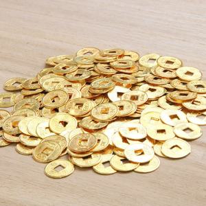 TEMU 100개 합금 금속 동전 조각품, DIY, 수족관, 정원, 인형집, 파티 선물, 생일, 크리스마스 선물용 라운드 장식 인물 - 전기 없이 다용도로 실내 및 실외 금속 장식