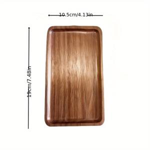 TEMU 우아한 나무 서빙 트레이 - 가정, 호텔, 바 및 레스토랑에 이상적 | 빈티지 영감의 라운드 디자인과 러스틱한 매력 | 침대에서 아침 식사, 티 파티 및 스너터 디스플레이에 완벽함