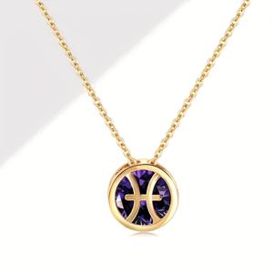 TEMU 1개 조디악 목걸이 - 12개 별자리 생년월자 & 점성학 상징 - 12개월 펜던트 (양, 황소, 쌍둥이, 사자, 처녀, 천칭, 전갈, 사수, 염소, 물병, 물고기) - 청소년 선물