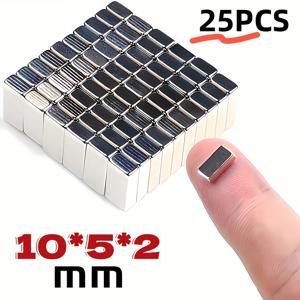 TEMU 25/60개 편리한 자석, 10x5x2mm - 도구 및 장식용 직사각형 자석 막대