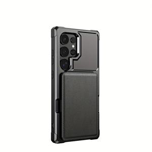 TEMU S25 울트라 모바일 폰 케이스에 적합, 카드 삽입 및 동전 홀더 가능, 창의적인 풀 패키지 방탄 갤럭시 S24 보호 커버 소프트 S23 버스 액세스 은행 카드 비즈니스