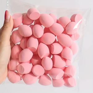 TEMU 60개 패키지 미니 뷰티 에그 메이크업 스펀지, 바디 파우더, 크림, 멀티 컬러 화장품 스펀지, 라텍스 프리, 듀얼 사용 건식 및 습식, 모든 피부 타입에 적합, 향이 없는 수분 흡수성 PU 소재