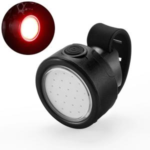 TEMU USB 충전식 미니 LED 자전거 라이트 - 조절 가능한 밝기 전면 및 후면 자전거 손전등, 휴대용 사이클링 안전 조명, ABS 소재, 블랙 핸들바 마운트, 화이트/레드 라이트 옵션, 자전거 라이트