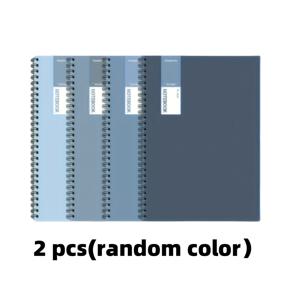 TEMU 4개입 A5 스파이럴 노트북, 매트 칼리지 스타일, 랜덤 컬러 1/2/4개입, 내부 페이지 두께 70g, 사무실 및 공부용으로 적합, 개학 시즌을 위한 완벽한 선물