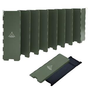 TEMU 16개 철제 야외 캠핑용 윈드실드, 접이식 윈드실드