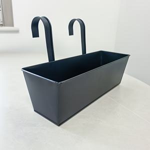 TEMU 3pcs 현대 스타일 철 걸이식 플랜터 - 직사각형, 실내/실외 사용, 쉽게 설치할 수 있는 분리 가능한 후크, 벽 정원, 발코니, 창문 및 실내 장식에 이상적, 실내 실외 플랜터 | 현대적인 미학 | 내구성 있는 구조, 걸이식 꽃병