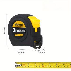 TEMU 3M/5M/7.5M/10M, 메트릭 및 제곱미터 테이프 측정기, 접이식, 두꺼운 및 내마모성 스틸 테이프 측정기, 가정/재건 측정 도구.