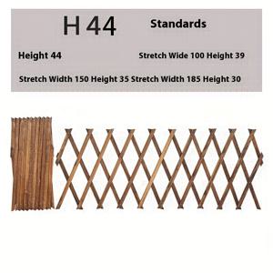 TEMU 확장 가능한 목재 정원 트렐리스 펜스 - 녹슬지 않는 천연 나무 야외 장식, 자연 그린 & 화이트 디자인, 고요한 오아시스를 위한 완벽한 선택, 숲속 분위기, 마당 장식, 러스틱한 미학, 견고한 구조