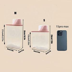 TEMU 1개 2파운드/2.5리터 애완동물 사료 보관 용기, 계량컵 및 뚜껑 포함, 소형견과 고양이용, 방수 - BPA 프리