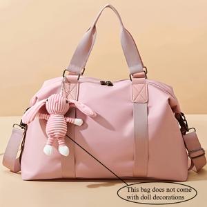 TEMU 주말 여행용 오버나이트 백팩, 대용량 짐 요가 토트백 (건식/습식 분리 수납), 캐리온 핸드백, 다목적 캐주얼 휴대용 디자인, 비즈니스 출장, 휴가, 야외 스키 스포츠 백팩, 비치 여름 필수 정리함 (액세서리 미포함)