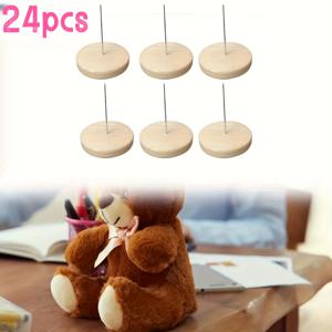 TEMU 3/6/9/24개 나무 받침대, 손으로 짠 인형 지지 프레임, 바늘이 있는 세로형 멀티 사이즈 스탠드, 인형 전시대, 인형 받침대, |세로형 스탠드|나무 받침대