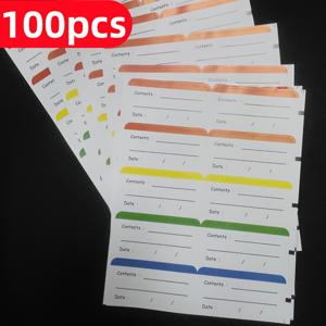 TEMU 제거 가능한 방수 얼음 식품 라벨 스티커 - 쉽게 제거할 수 있는, 날짜 및 내용 라벨링, 가정, 레스토랑 및 상업 사용, 내구성 및 휴대성, 식품 보관 라벨, 가정 정리, 투명 디자인, 방수 라벨