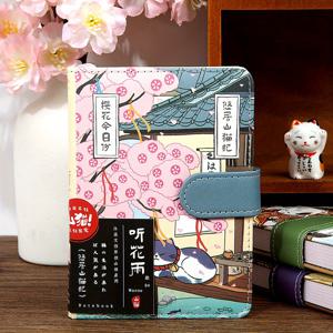 TEMU 일본식 고양이 일기장 노트북 - 전통 의상으로 귀여운 고양이 일러스트레이션, 일기 쓰기와 수집에 이상적인 일기 노트북 | 우아한 디자인 | 튼튼한 커버|북커버|다이어리