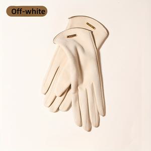 TEMU 1쌍 우아한 캐주얼 따뜻한 장갑, 휴일, 데이트, 오페라, 파티, 결혼식, 해변, 가을/겨울 터치스크린 핑거 장갑