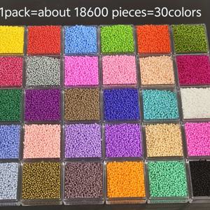 TEMU 18,600개 30색/9,300개 15색, 1.8mm 스타일 고품질 체코 유리 씨드 비즈, DIY 목걸이 귀걸이 팔찌 액세서리 제작용 스페이서 비즈, 파티 장식 용품