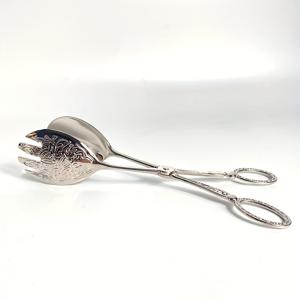 TEMU 빈티지 금속 샐러드 집게 - 가위 손잡이 다용도 주방 집게, 뷔페, 스테이크 & 그릴 빵용. 과일, 디저트, 샐러드, 빵, 케이크 및 구운 음식 클램프. 레스토랑, 가정용 주방 & 베이커리에 이상적. 골든 & 실버 컬러 제공