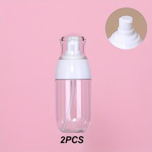 TEMU 2개입 50ml/1.69oz 초미세 분무병, 알코올 분사용 소형 로션 병, 청소·메이크업·스킨케어용 재사용 가능한 미세분사 스프레이 병 - 여행 액세서리 (랜덤 무료 스티커 증정)