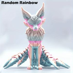 TEMU 1개 구미호 - 파스텔 핑크/블루/틸, 귀여운 데스크 장식품, 홈 & 오피스용 선물, 생일 및 발렌타인데이 선물 - 신화적 존재 조각상, 청소년 및 성인(14세 이상) 호환 가능, 독특한 판타지 디자인, 고급 소재, 애니메이션 팬을 위한 벽 장식, 미학적인 텍스처 디테일, 유니크한 홈 데코