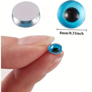 TEMU 40개 혼합 스타일 유리 눈구경 - 블랙 눈동자, 화이트 아이리스 및 다양한 색상의 주변으로 현실적인 돔 돌 아이, DIY 보석 만들기, 공예, 패던트, 공예 용품, 예술적인 공예, 세부적인 공예 기술