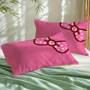 TEMU 2개 세트 베개커버 (내부 충전재 없음) 오리지널 노르딕 아트 컬러 스플라이싱 카툰 스타일 패턴 디자인 (17) 침실용 베개커버, 프린팅 베개커버, 양면 소프트 플리스 베개커버, 침대 홈 데코