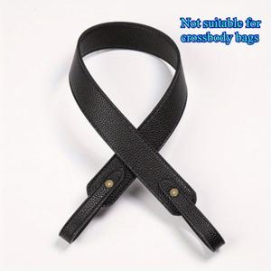 TEMU DIY 겨드랑이 가방 스트랩, 두꺼운 튼튼한 와이드 숄더 스트랩, 오일 엣지 처리 - 6가지 색상 (블루, 화이트, 오렌지, 블랙, 브라운, 핑크) PU 소재, 핸드백, 토트백, 플라워 바스켓 가방용 - 공예 재료