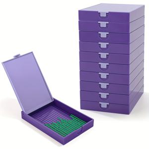 TEMU 트라브릭스 10개 대형 방전 페인팅 보관용기, 뚜껑이 있는 스택 가능한 페인팅 보관용기, 고양이 페인팅 액세서리 도구, 두 가지 기능과 배열, 상자형|보석십자수