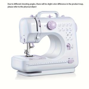 TEMU USB 전원, 보라색, 가정용 다기능 미니 재봉틀 - 밑단, 잠금, 단추구멍, 재봉 등 다양한 재봉 요구 충족, 다양한 모양을 위한 다중 스티치, 가족 옷 수선, 인형 액세서리, DIY 공예에 적합, 가정용으로 이상적
