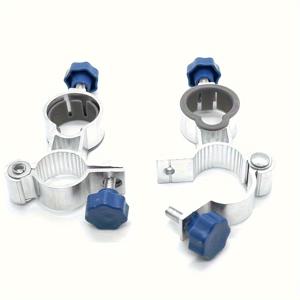 TEMU 2개 세트, 조절 가능한 알루미늄 낚시 의자 우산 스탠드 - 내구성 강화, 공간 절약형 접이식 디자인, 캠핑 및 피크닉 등 야외 활동에 적합한 캐мп링 용품 | 조절 가능 우산 받침대 | 튼튼한 알루미늄 제품