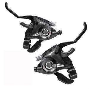 TEMU 자전거 레버 3x7 3x8 스피드 시프터, 기어 표시기 및 V- 케이블 포함, 산악 자전거, 로드 바이크, MTB, 싱글 스피드 사이클 & 고정 기어용 - 사이클링 액세서리, 자전거 시프터 레버, 자전거 완전 시스템, 사이클 기어 시프터, 자전거 기어, 자전거 기어 시프터 페어, 액세서리, 인체공학적 디자인, 내구성 있는 구조, 고품질 부품