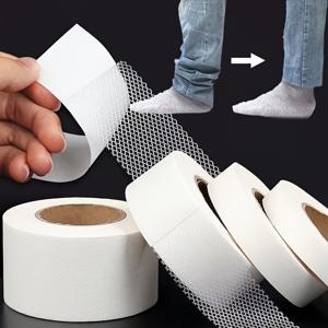 TEMU 20m 고품질 양면 테이프 롤 - 강력 접착, 10-15초 효과, 120~130°C 내열성, 의류 수선·커튼 수정·바지 밑단 개조에 적합, 화이트 자가접착 패브릭, 내구성 강화, DIY 애호가를 위한 필수 아이템