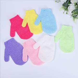 TEMU 7개 세트 목욕 장갑, 등과 바디 마사지용 스크러버, 연한 베이지 색상에 부드럽고 남녀 공용 샤워 스펀지, 남성 및 여성용 각질 제거 스크러버, 가정용 폼 바디 로션 및 자외선 차단 애플리케이션 장갑