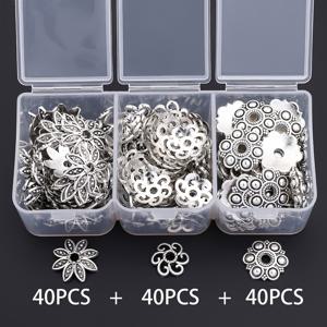 TEMU 120개/박스 3D 대형 꽃 모양 캡, 비즈 캡, 태슬 스페이서, 귀걸이 백, 목걸이 및 팔찌 태일 캡, DIY 키체인, 액세서리용 루스 비즈, 수제 목걸이, 팔찌, 가방 참 장식품