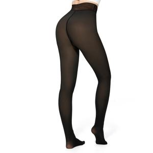 TEMU 1개 여성용 겨울 보온 레깅스 - 하이웨이스트 복부조절 & 힙업 기술, 소프트한 신축감의 원단, 플러스 사이즈 있음, 치마와 부츠에 잘어울림, 우아한 솔리드 컬러로 일상과 특별한 날에도 완벽한, 휴가 선물로도 추천 (-5°C/23°F 방열), 추운 날씨를 위한 패션 바지, 심리스 디자인, 따뜻한 안감