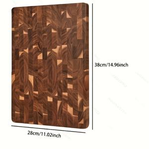 TEMU 1개 대형 사각 나무 보드, 38x28x1.8cm, 모임·파티·휴일·생일용, 조리된 고기·치즈·과일·야채 절단에 적합, 음식 준비, 홈 키친, 클래식 디자인, 수제 제작, 원목, 주방 액세서리, 서빙 플레이트, 파티 호스트, 홈 쿠크