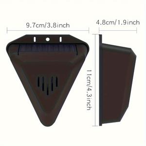 TEMU 다양한 소리 효과가 있는 태양광 발전식 새 퇴치 장치, 정원, 농장, 숲, 캠핑, 과수원에서 효과적인 새 및 야생 동물 방지, 야외용 내구성 디자인, 정원 해충 제어, 현대적인 풍경, 안전한 위치 지정, 클립형 장치, 플레일 안티, 거북이 방지 구룩 가드 닭 수탉 그물 키버 에어리어 위자 방식, 다람쥐 방지