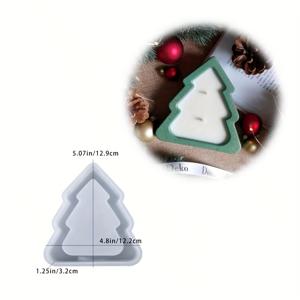 TEMU 크리스마스 트리 모양 레진, 왁스, 비누 & 캔들 만들기 몰드 - 별 & 가지 패턴이 있는 불규칙한 원뿔형 DIY 몰드, 장식 & 트리벳/캔들 홀더, 내구성 있는 재사용 가능한 휴일 공예 템플릿 (유럽 스타일)