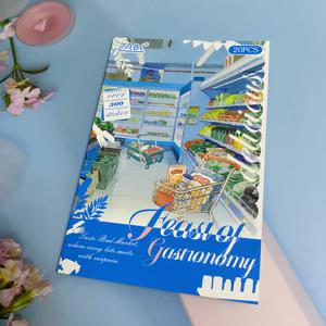 TEMU 20매 카와이 일본 음식 스티커 - 귀여운 , 버블티, 커피, 스낵, 페이스트리 - 스크랩북, 플래너, 다이어리, 물병, 노트북 장식을 위한 자가 접착 PET 시트 - 파스텔 색상의 일본 테마 장식 - An에게 완벽