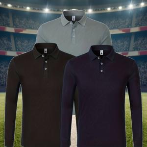 TEMU 3개 남성용 긴팔 폴로 셔츠 - 클래식 버튼업 칼라, 통기성 및 경량, 사무실, 작업, 여행 및 캐주얼 복장용 레귤러 핏 - 봄/가을 필수템, 오피스 웨어, 세련된 디자인, 내구성 있는 구조, 다용도 의류, 남자 반팔티, 긴팔티, 골프 셔츠, 남성반팔티, 골프, 남자 긴팔티|오피스룩